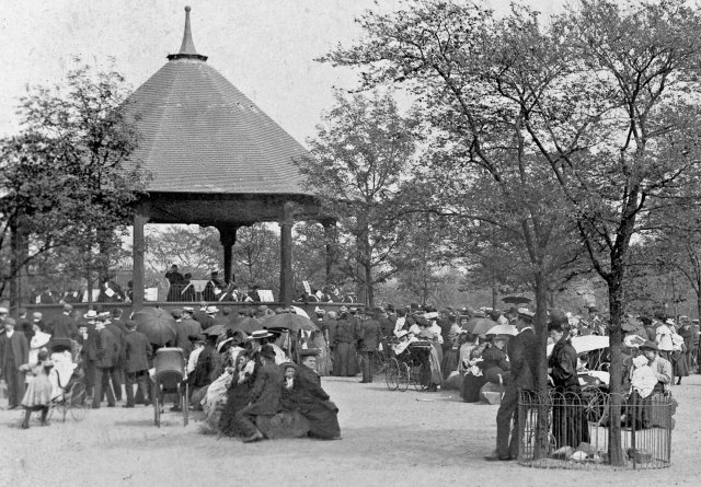 Bandstand and enclosure