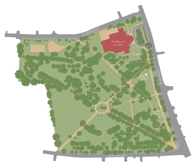 2006 map of the Park shows most features and many paths lost.